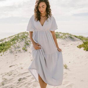 Cozy Earth Boardwalk Breeze Dress in Glacier (blue)